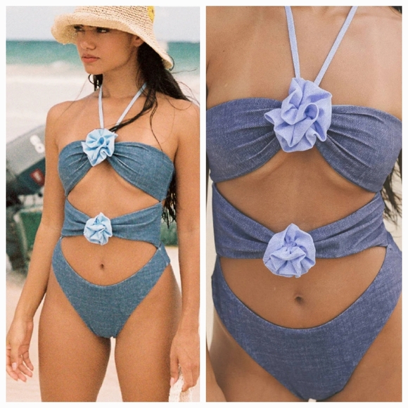 Anthropologie Other - New Capittana Josefina Denim One Piece